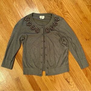 Kate Spade cardigan, jewel sweater. Size medium.